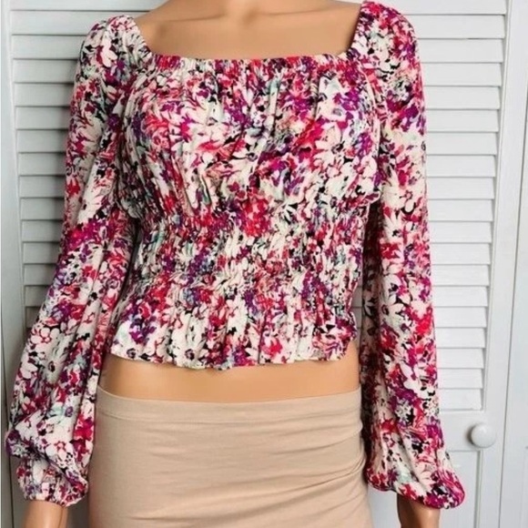 Astr Tops - Astr Multicolor Floral Blouse